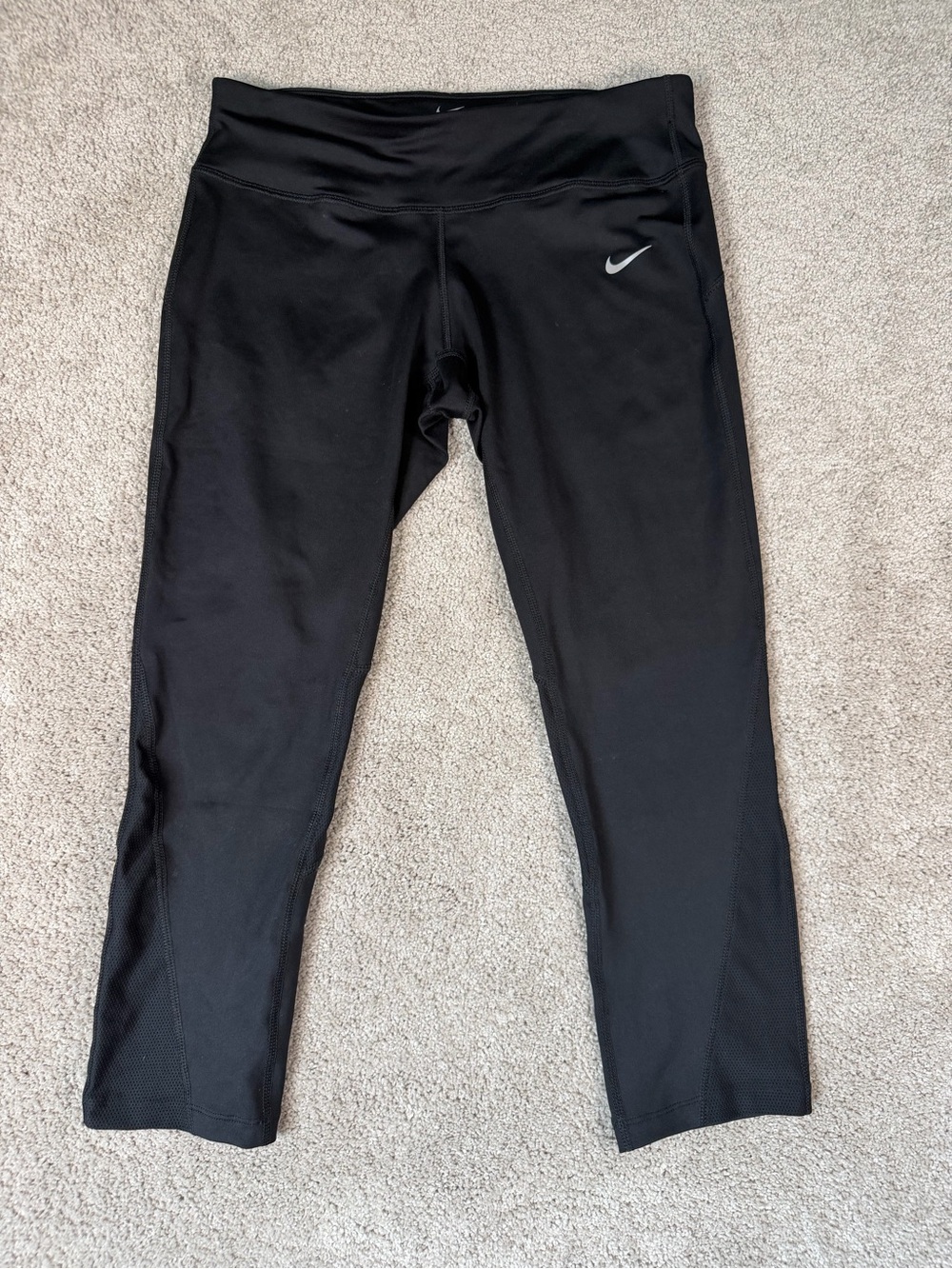 Nike Leggings Women’s Medium Black Running Train Run Dri Fit